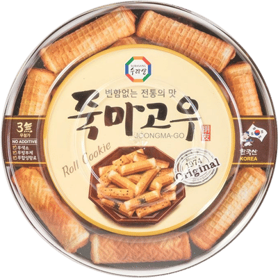 Black Sesame Egg Roll Cookie Cracker