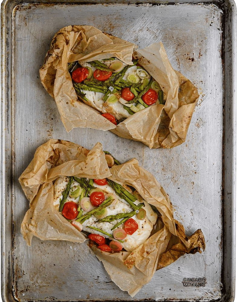 Halibut in Parchment Paper