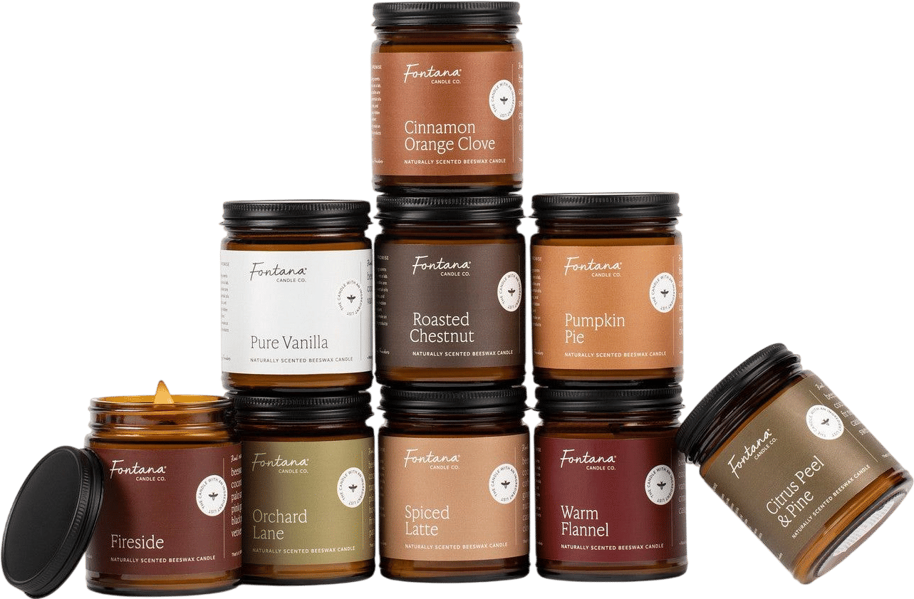 Fontana Candle Co Ultimate Fall Beeswax Candle Bundle