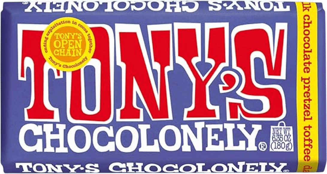 Tony's Chocolonely Chocolate Bar with Pretzel
