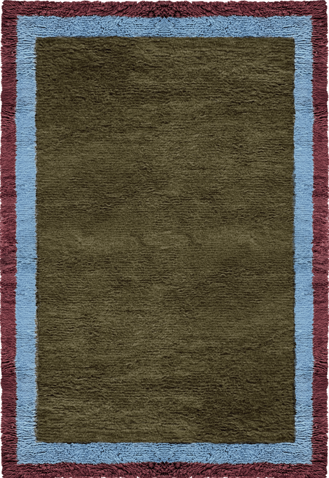 Shaggy Edge Wool Rug - Eden