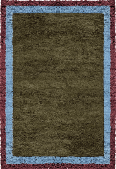 Shaggy Edge Wool Rug - Eden
