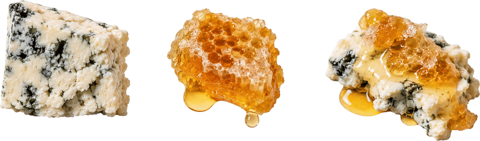 Slutty snack: Gorgonzola dolce + honeycomb