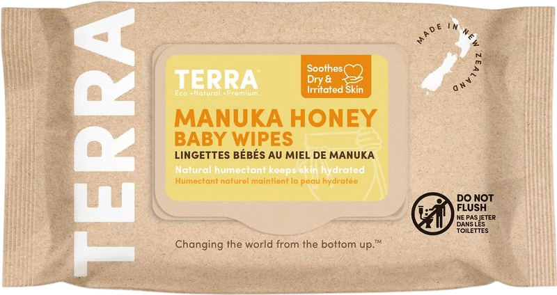 Terra Moisturizing Baby Wipes - Manuka Honey - 1 pack | Grove Collaborative
