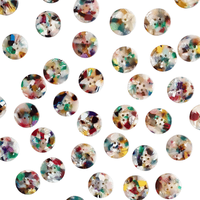Painterly Ceramic Button Set