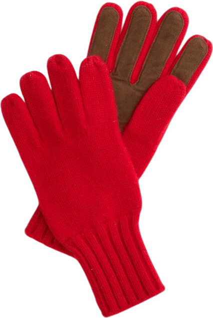 Cashmere Leather Palm Gloves