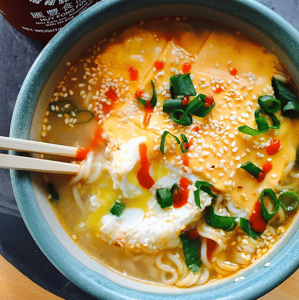 Ramen with Egg and Cheese Recipe