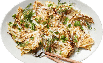 Roasted Cabbage Wedges With Lemon Vinaigrette Recipe