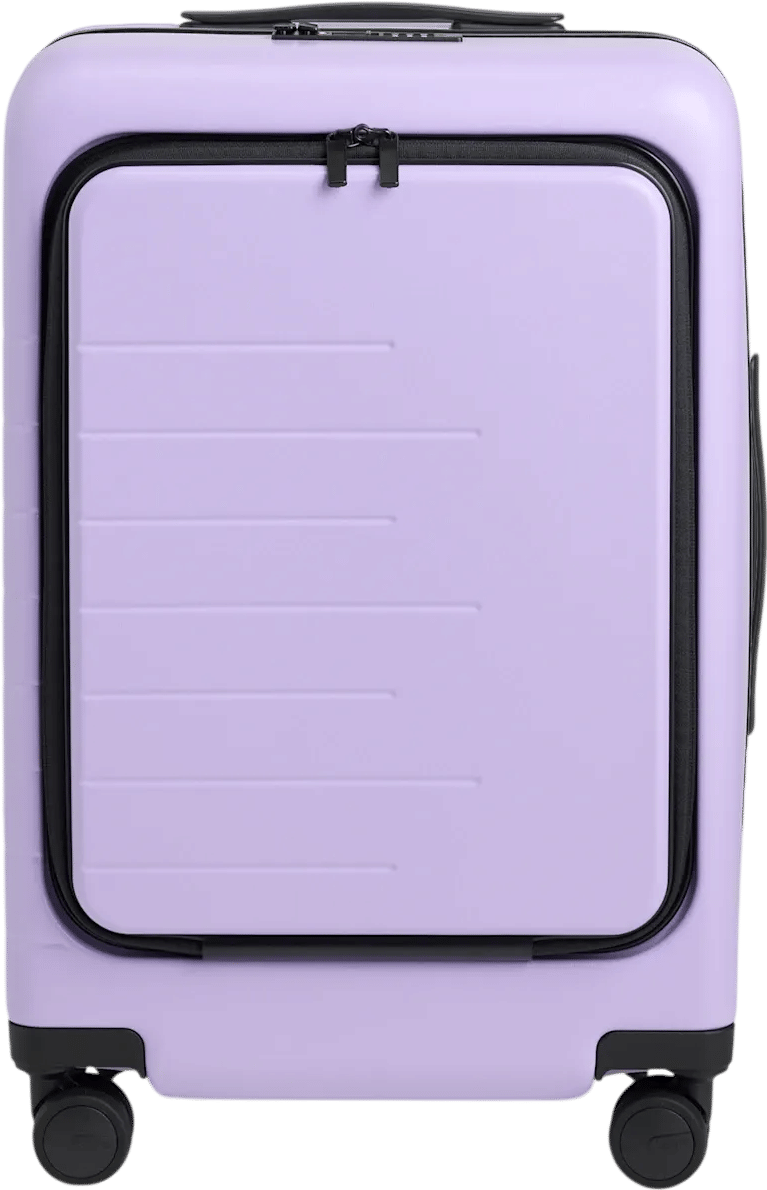 quince front-pocket rolling bag