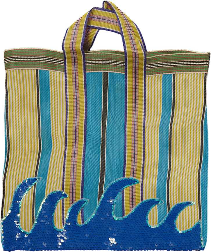 Chan Luu Recycled Market Bag Wave