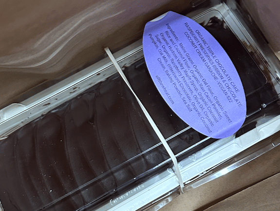 Gluten-Free, Vegan, Organic Triple Chocolate, Raspberry, Chocolate Coconut Cream Cake 