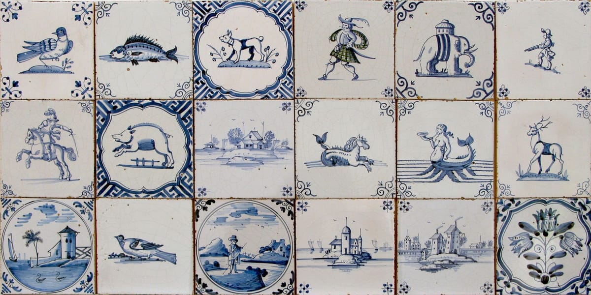 Hand Painted Ceramic Tiles, Delft design | Douglas Watson Studio