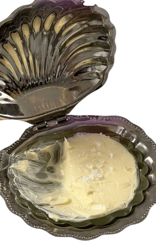 Shell butter dish