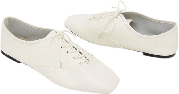 Justice Box Toe Lace Up Flat