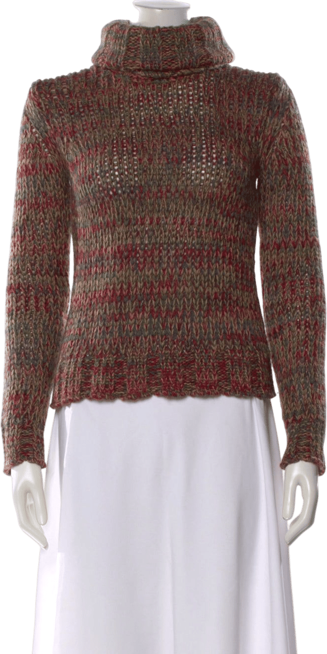 Vintage 2000s Patterned Wool and Mohair Sweater