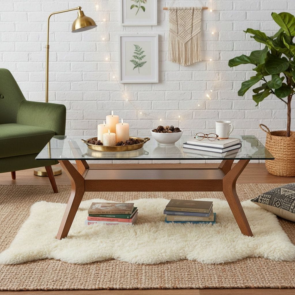 Glass Top Coffee Table