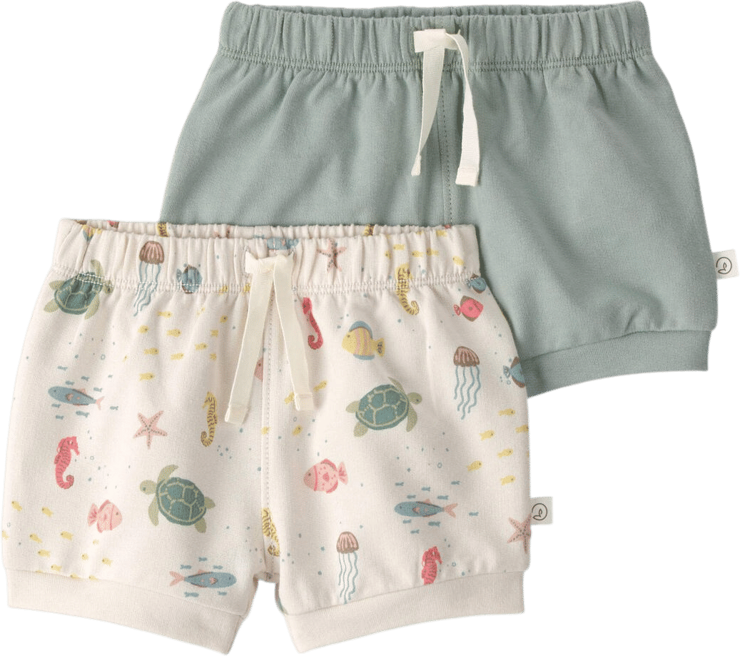 Baby 2-Pack Organic Cotton Shorts
