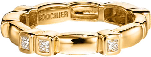 Yellow Gold Diamond Arcade Eternity Ring