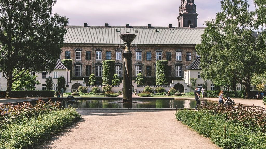 The Garden of The Royal Library in Copenhagen