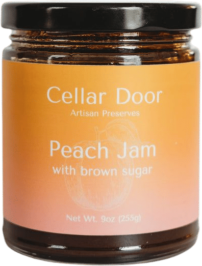 Cellar Door Preserves Peach Jam with Brown Sugar