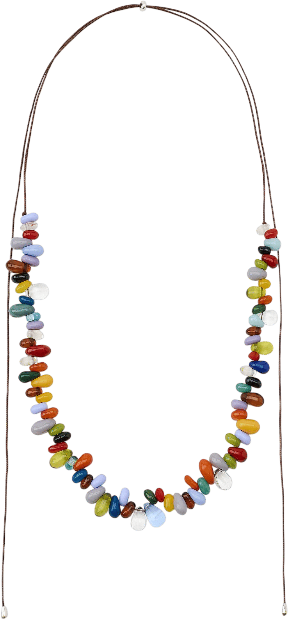 Resin piece cord necklace