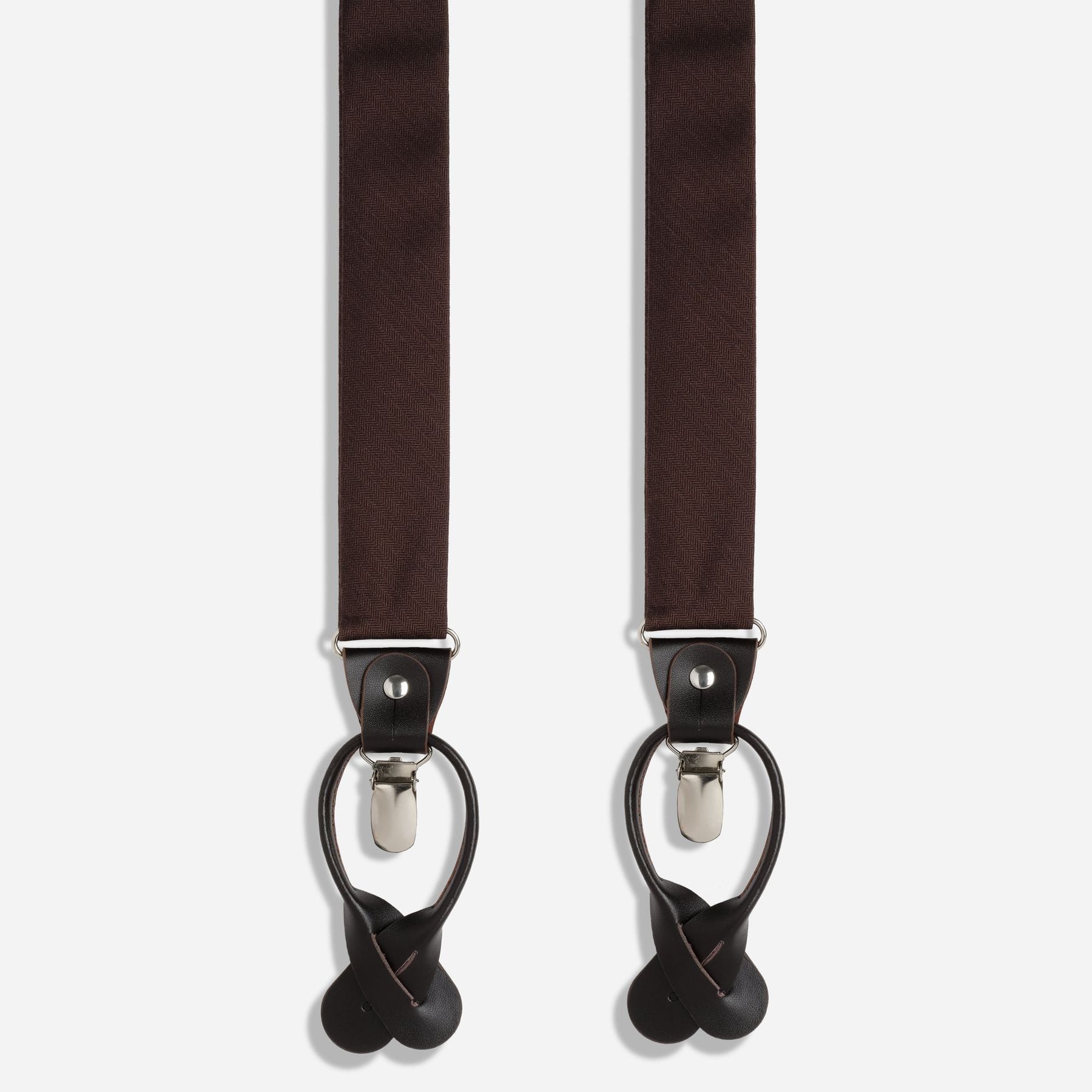 the tie bar convertible suspender (brown)