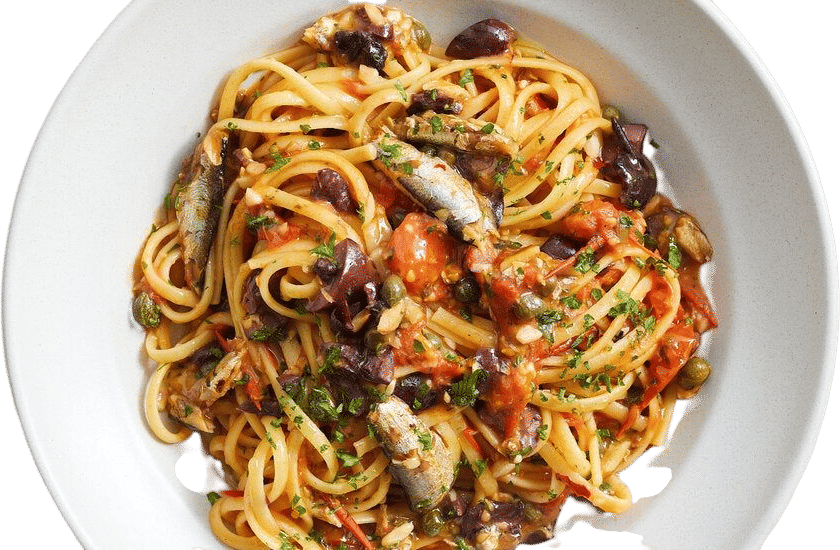 Sardine Pasta Puttanesca Recipe