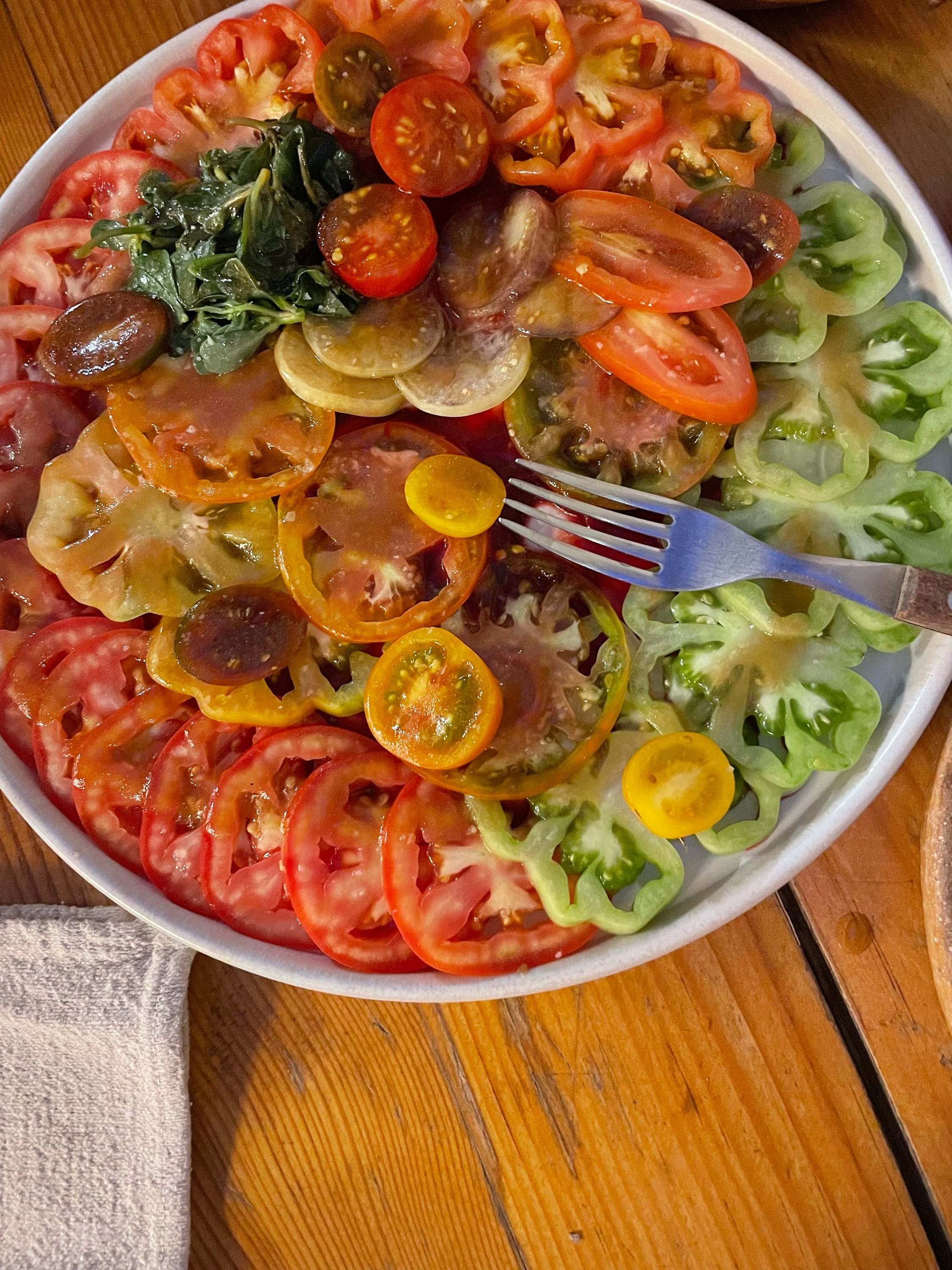 The tomato salad by a trailblazing young female chef in Oaxaca, Mexico