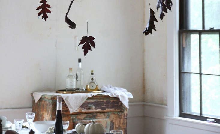 Falling Leaves: Justine's Spooky-Elegant DIY Table Setting