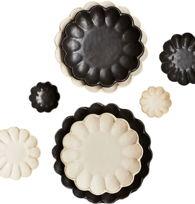 Rinka Ceramic Salad Plates – 9.5in/24cm (Set of 4)