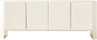 Kirnan 72" Ivory High-Gloss Lacquered Credenza
