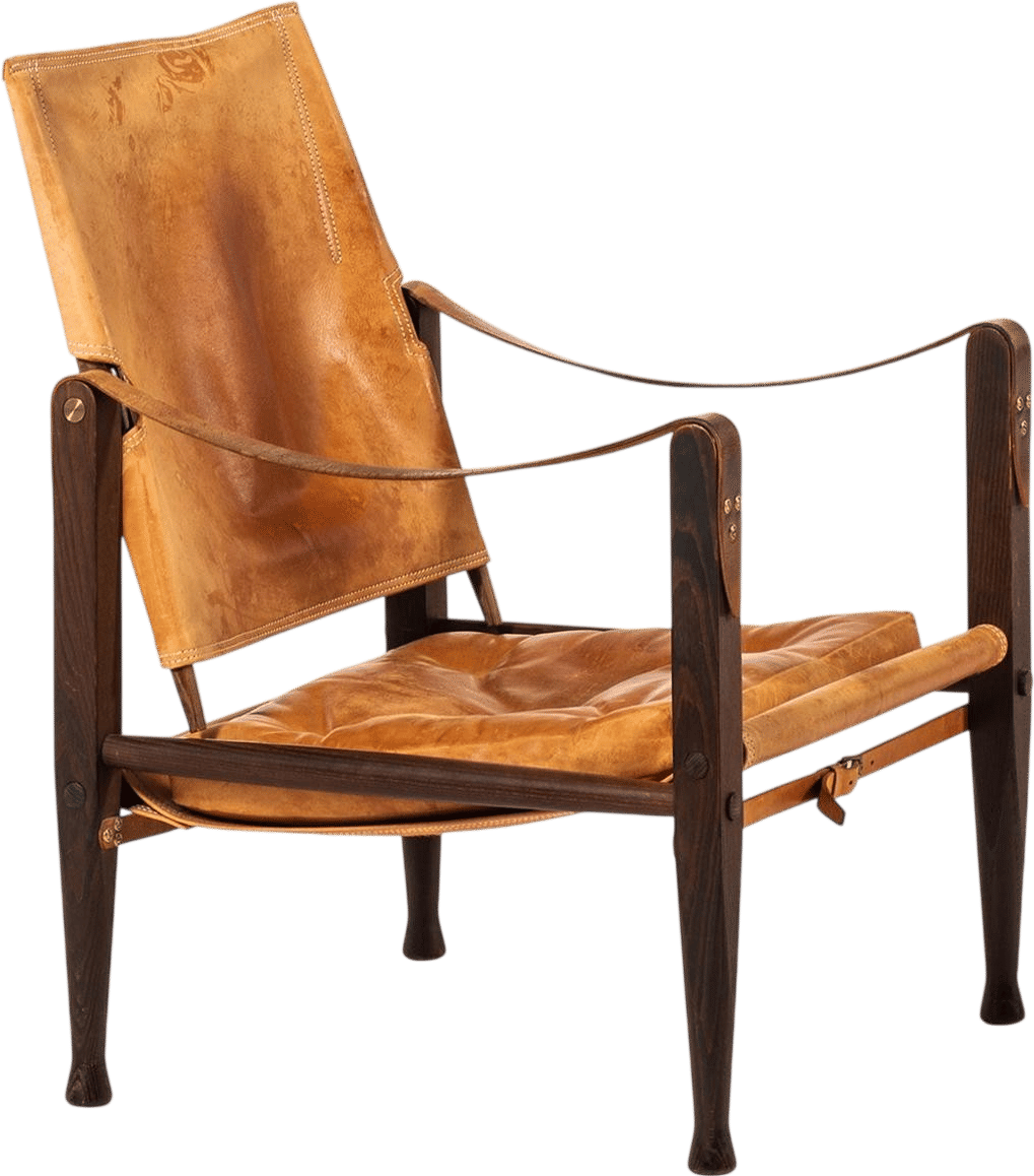 Kaare Klint Safari Chair Produced by Rud Rasmussen in Denmark