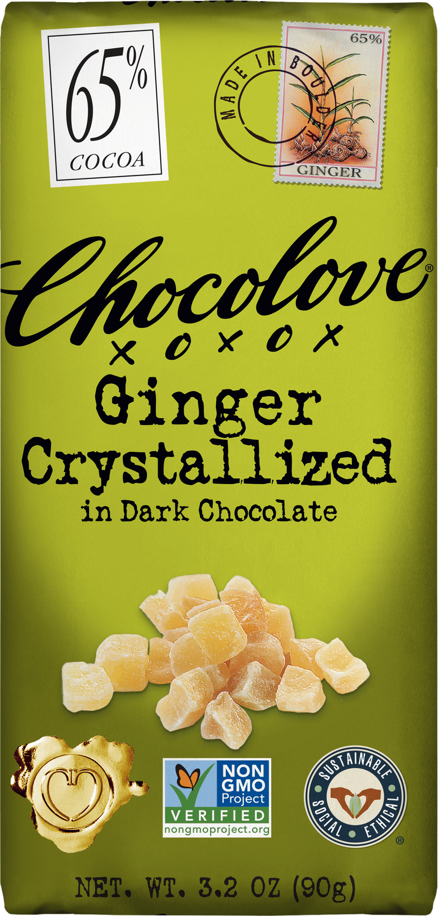 Ginger Crystallized in Dark Chocolate