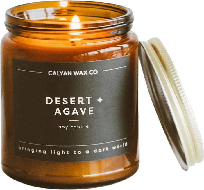 Calyan Wax Co. Desert + Agave Amber Jar Soy Candle