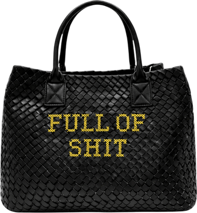 Full Of Shit Embroidered Woven Bag