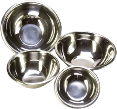 So many stainless steel bowls
