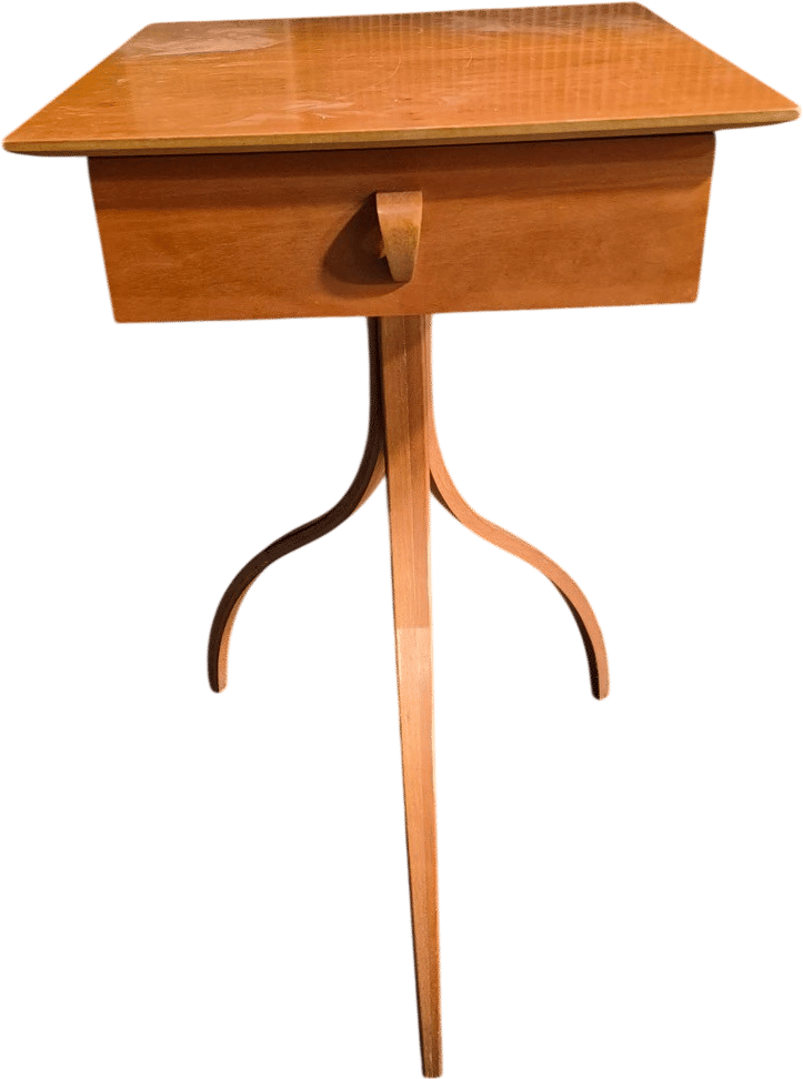 revivalvintagefurniturela on Instagram: "Available Sunday!  Bentwood table 16x16x28, $45.  Cash only, no prepays or phone orders.  Open Sat-Sun 10-5"