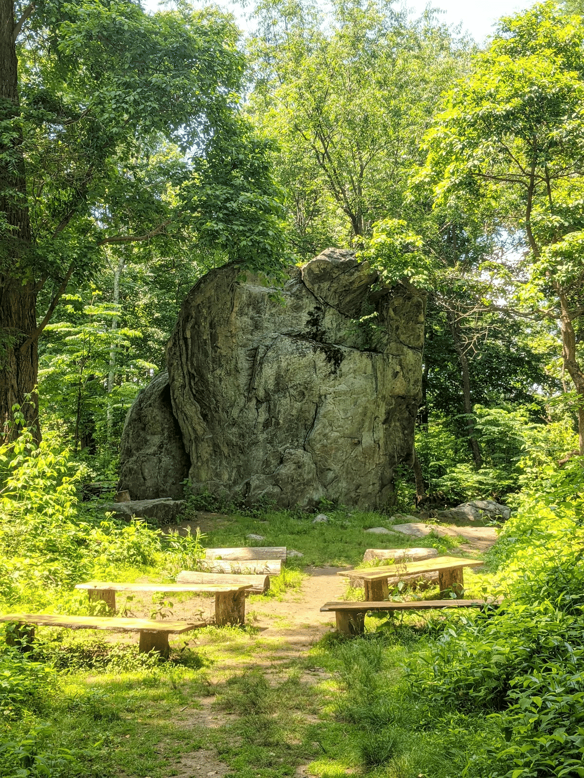 The Glacial Erratic at Rockefeller State Park