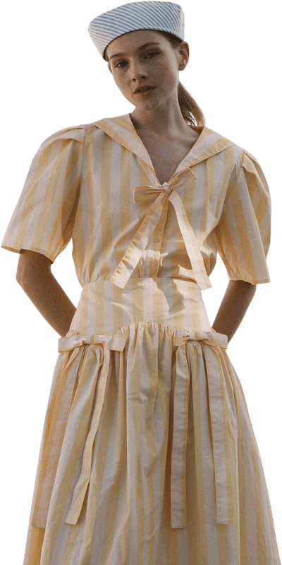 Maxi Skirt & Blouse Set