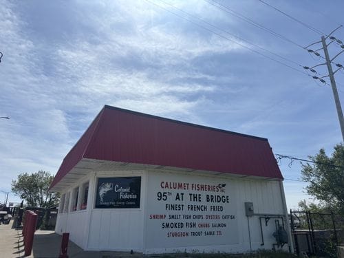 calumet fisheries (and then eating at the beach)