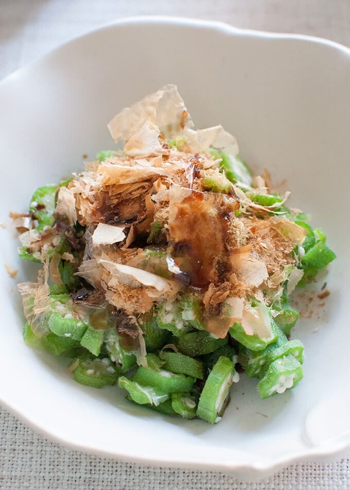 Japanese-style okra