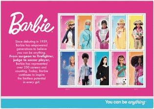 Barbie Forever Stamps
