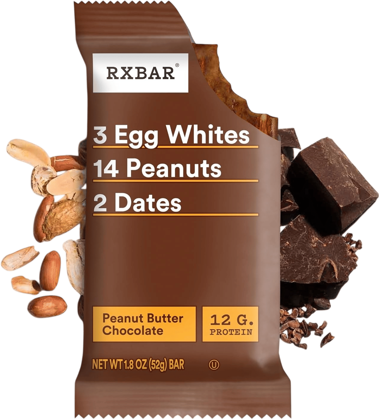 RXBAR Protein Bars, Peanut Butter Chocolate (12 Count)