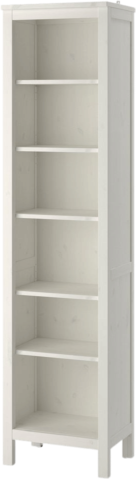 HEMNES Bookcase, white stain, 19 1/4x77 1/2"  - IKEA