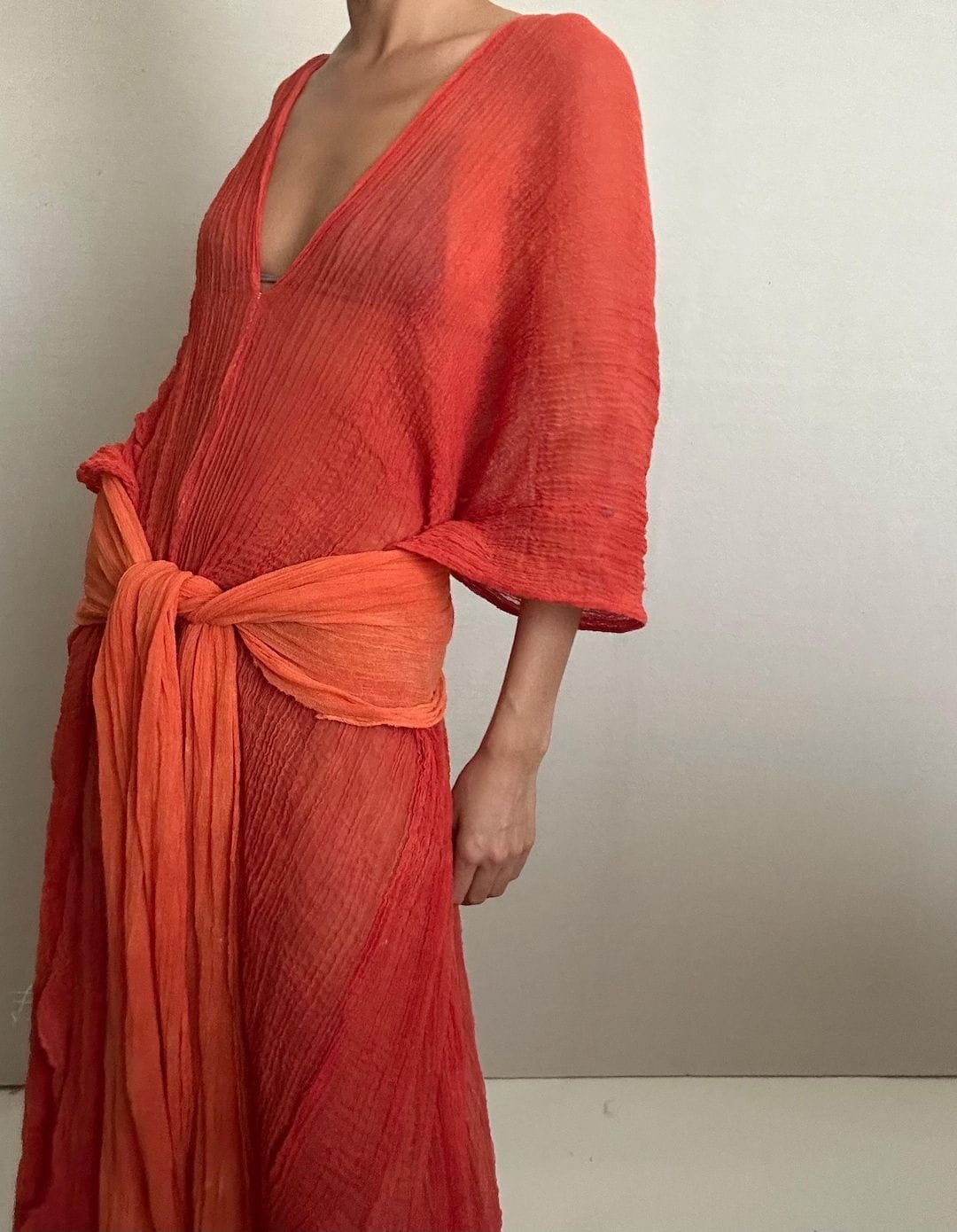 Orange Caftan Dress