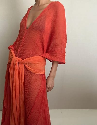 Orange Caftan Dress