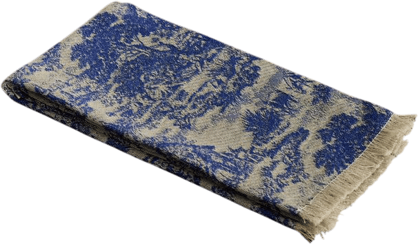 Blue Toile Hand Towel