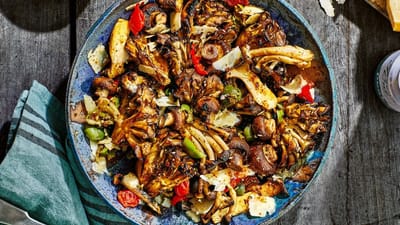 Grilled Mushroom Antipasto Salad Recipe
