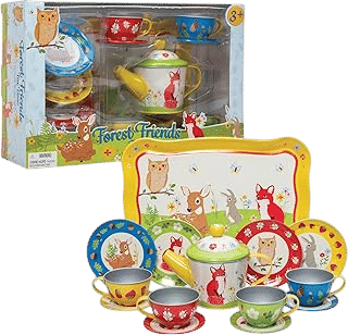 tin tea set