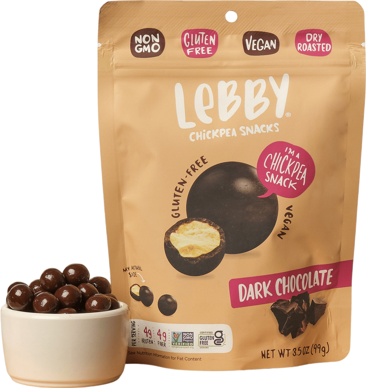 dark chocolate chickpeas